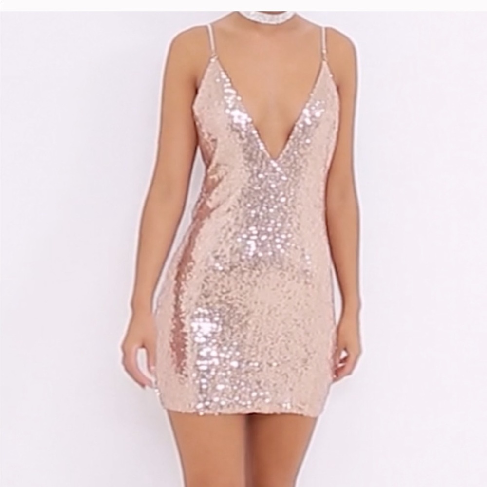 pretty little things sequin dress vegas